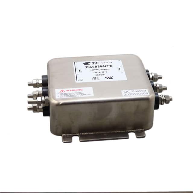 15KEBS6AFPD TE Connectivity Corcom Filters  Moduli di filtro di linea di alimentazione